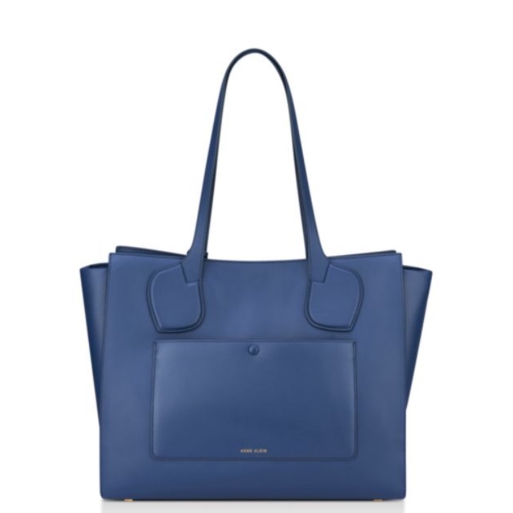 Deep blue calf hair leather tote Anne Klein - Picture 3 of 4